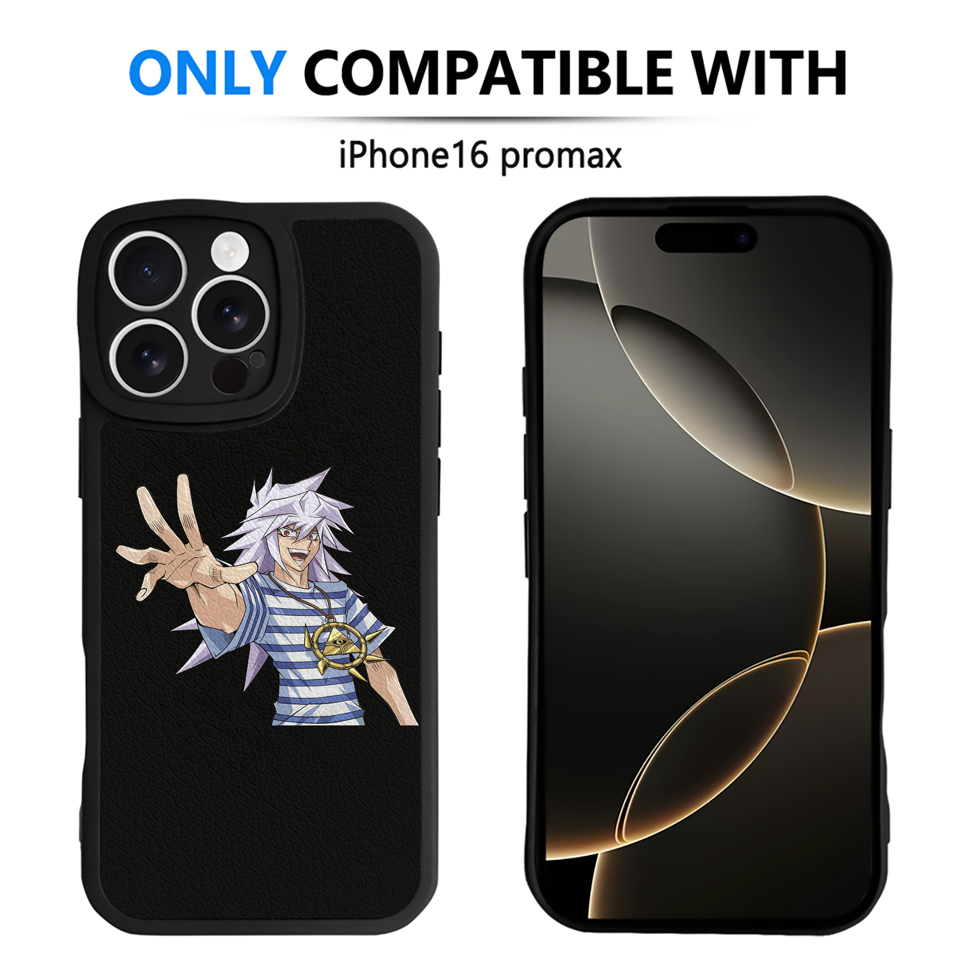 遊☆戯☆王 Yu-Gi-Oh! 【iPhone 16シリーズ対応】シリコンスマホケース（レザー調） 材質：シリコン